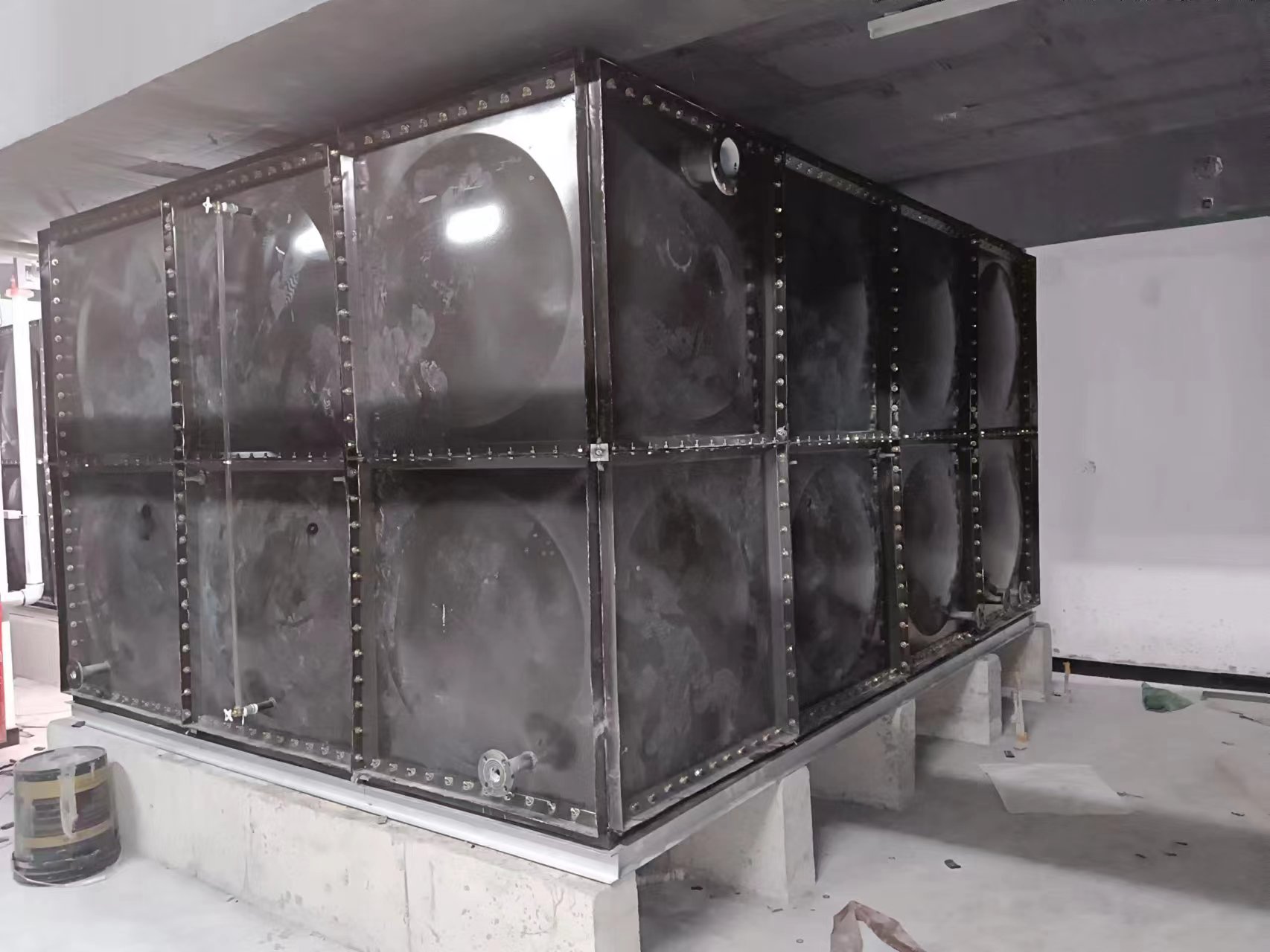 济南24立方装配式搪瓷钢板水箱